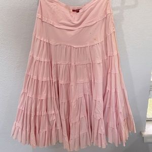Silvergate Pink Ruffle Skirt Size Small